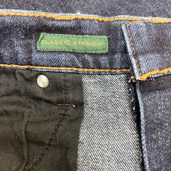LRL Lauren Jeans Co Women's Size 10 Dark Blue Classic Straight Preppy Normcore - Picture 12 of 13
